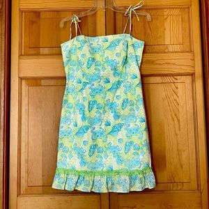 Size 6 Lilly Pulitzer adjustable tie strap dress